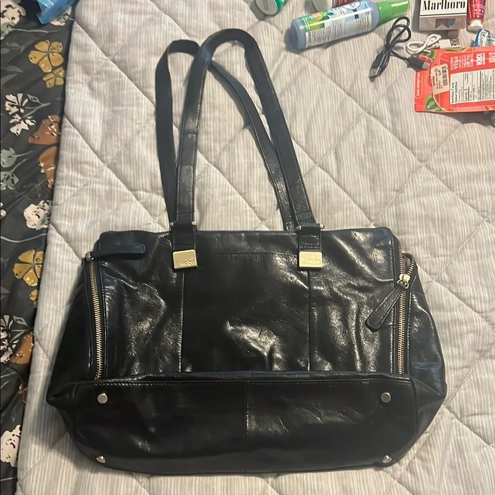 HOBO Black Leather Bag